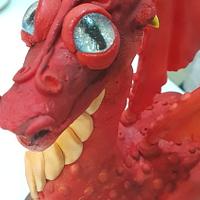 Dragon fantasía ojos de isomalt