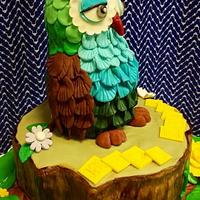 Birthday Owl Cake