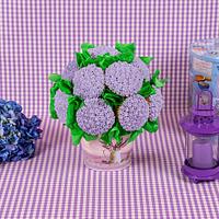 Violet cupcake bouquet