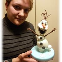 Olaf cake topper
