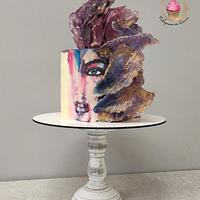 Painted cake