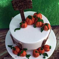 Adam - Pumpkin Patch Birthday Cake