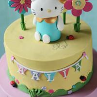 Hello Kitty pastel bow cake! 