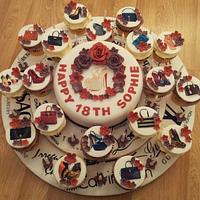 Shoes & Handbags 18th Birthday Cake & Cupcakes