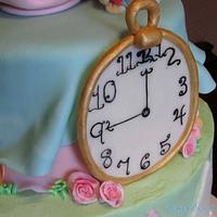 Alice In Wonderland Inspired Baby Shower Cake