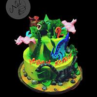 Dinosaurs cake