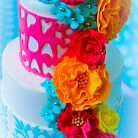 Fiesta birthday cake