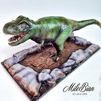 3D T-Rex Cake