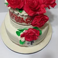 a wedding cake