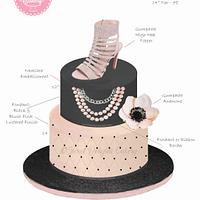 Blush Pink Vince Camuto Shoe Cake
