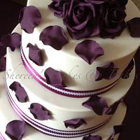 Cadbury purple rose wedding 