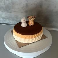 Cute lamb cake