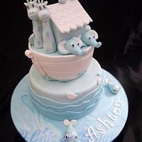 Noah's Ark Christening cake