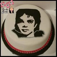 The King of Pop Silhouette Cake