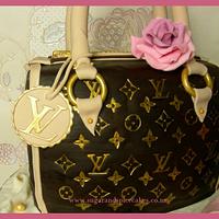 Louis Vuitton Handbag Cake with sugar Stiletto ~ - - CakesDecor