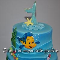 Little Mermaid Disney cake