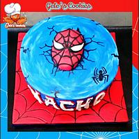 Spiderman birthday cake and party