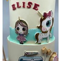 Rétro Unicorn cake 