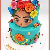 Frida Kahlo inspired birthday cake 