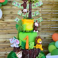 Jungle cake for my lovely grandson's birthday