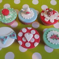 Cath kidston inspired cupcakes