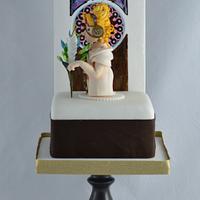 Feather - Art Nouveau Meets the Cake Artists - A Cake Collective collaboration