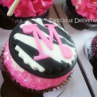 Zebra Princess Cupcakes