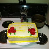 Birthday sheet cake