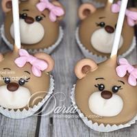 Teddy bear cakepops 