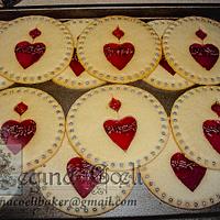 Hearts Stained Glass Cookies
