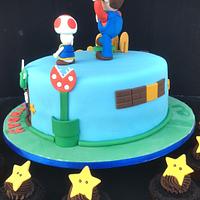 super mario cake