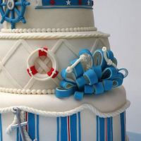 Nautical themed cake
