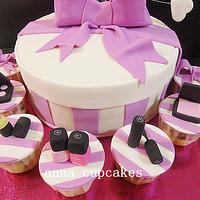chanel cosmetic gift box cake