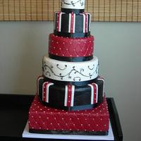 Dramatic Wedding Cake