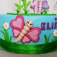 Butterflies cake