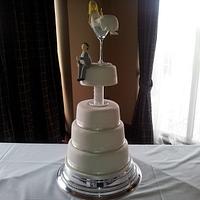 Martini Glass Wedding Cake