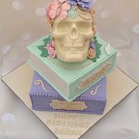 Skull birthday cake 