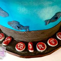 Beer and Fishing - Decorated Cake by Sabrina - White's - CakesDecor