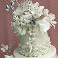  Silver Wedding Cake