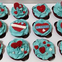11th Birthday Hearts Birthday Cupcakes