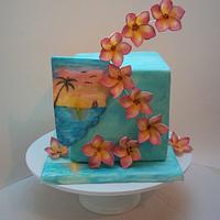 Plumeria summer cake Plumeria summer cake