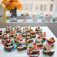 Christmas Centerpiece Cake Toppers