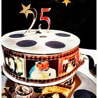25th Wedding Anniversary Cake - Hollywood theme