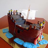Pirate Ship Cake