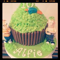 Phineas and Ferb Giant Cupcake