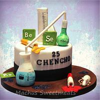 Tarta de química, Cake chemical