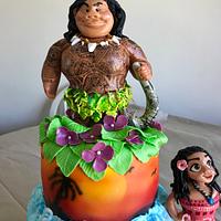 Maui & Moana cake