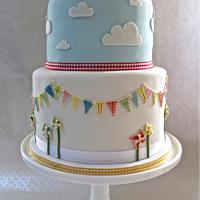 Whirlygig Baby Shower Cake