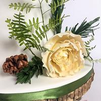 Botanical Bridal Shower cake