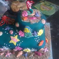 Ariel the mermaid cake